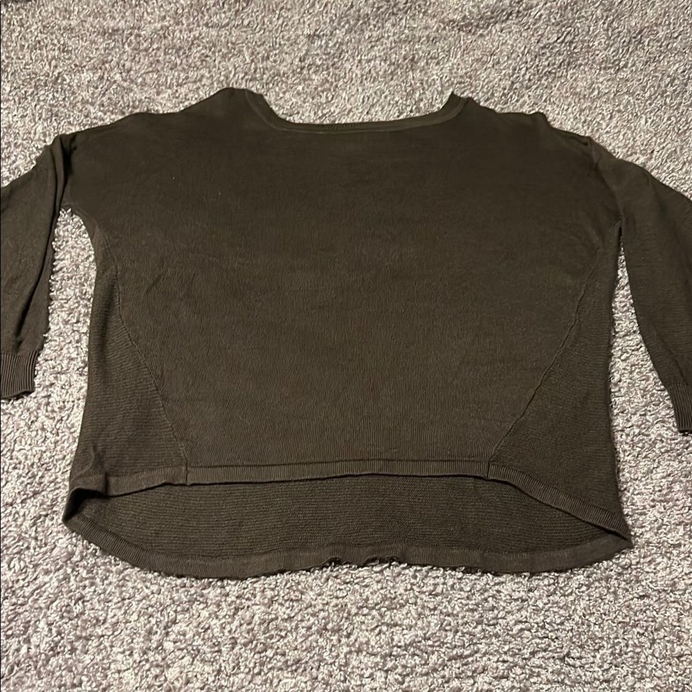 Women's Olive 3/4 Sleeve Top